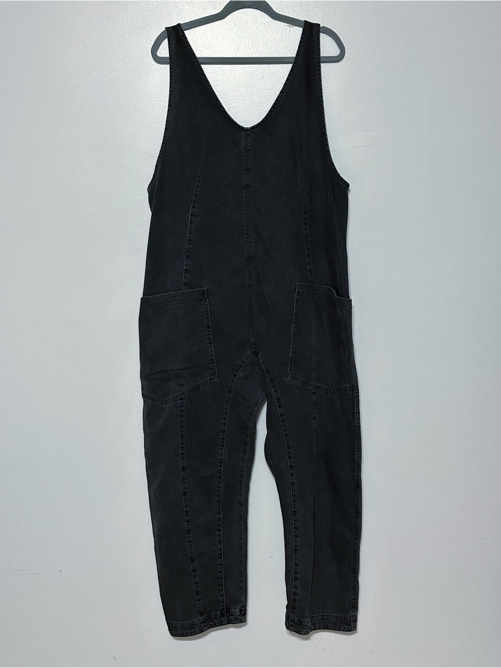 Free People High Roller Jumpsuit in Mineral Wash‎ Size Large